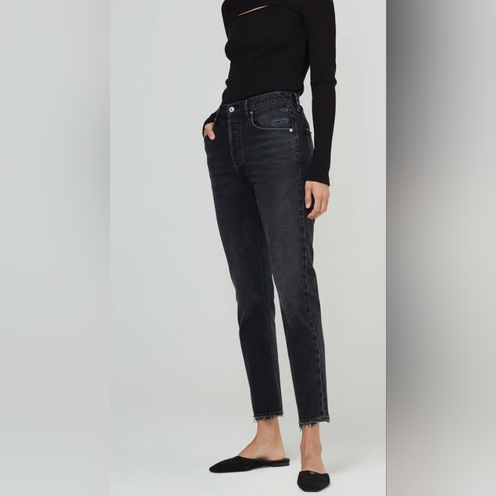 Citizens of Humanity Jolene High Rise Vintage Sz 28 Black